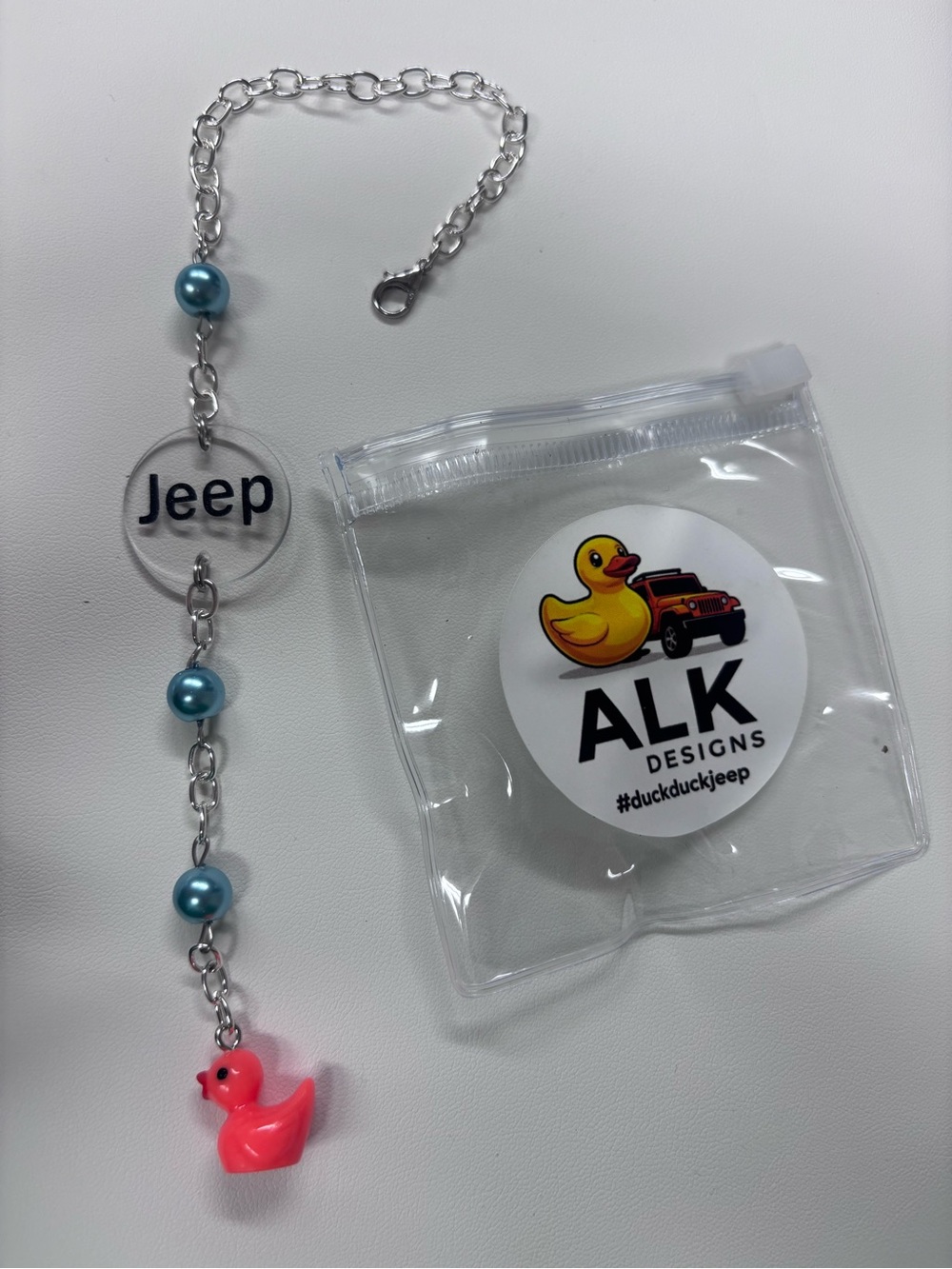 Jeep rearview mirror charm